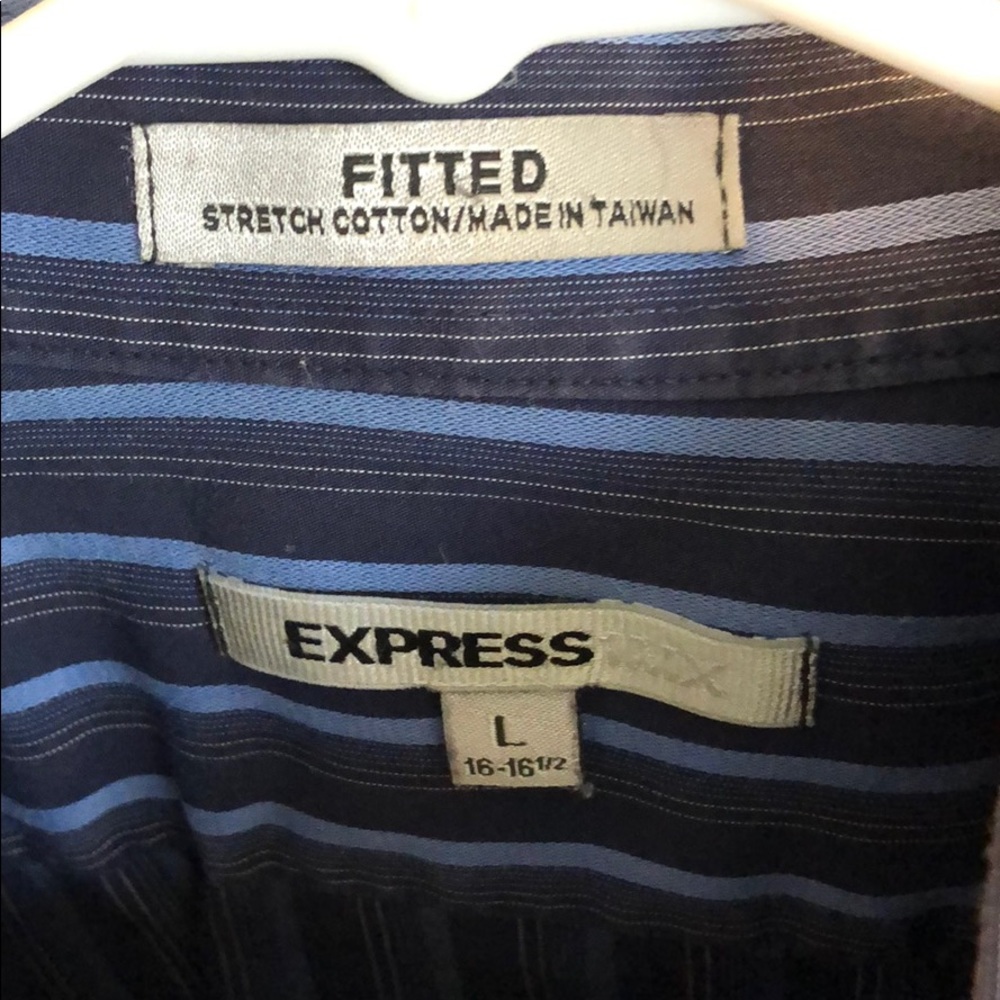 Used men’s shirt size L by express - Picture 2 of 9